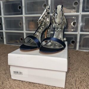 Strappy Jeweled Heels